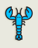 BLUE LOBSTER "3D" en bois