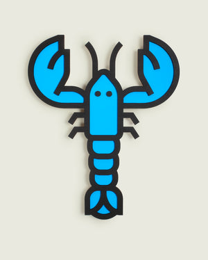 BLUE LOBSTER "3D" en bois