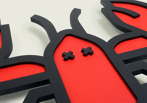 RED LOBSTER "3D" en bois
