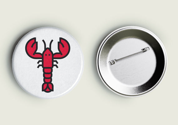 RED LOBSTER pin button