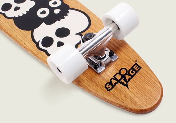 3 SKULLS HIGH complete skateboard - 26"