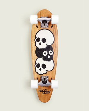 3 SKULLS HIGH complete skateboard - 26"